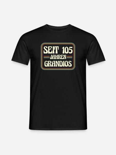 105 Years Old Birthday 105th Birthday - Men's T-Shirt - black