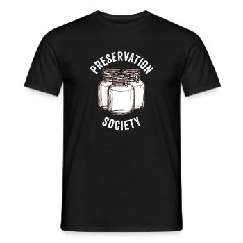 Funny Canning Preservation Society - Men's T-Shirt - black - Front - AI Model Male 178 light (178cm)