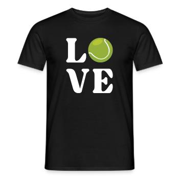 Amateur de tennis - T-shirt homme - noir - Devant - AI Model Male 178 light (178cm)
