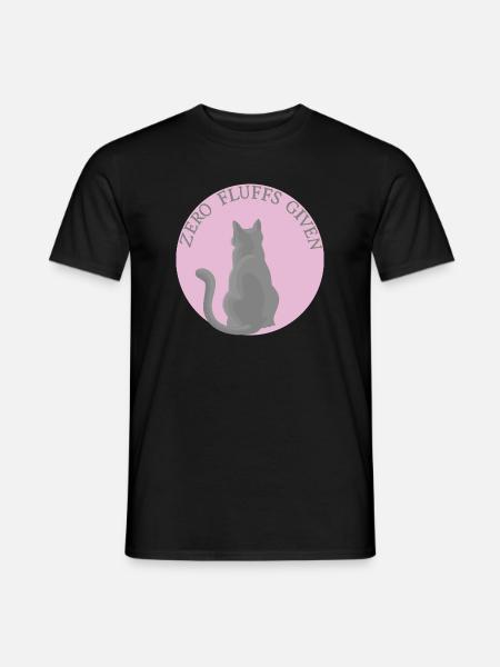 Cat with attitude - Men's T-Shirt - black