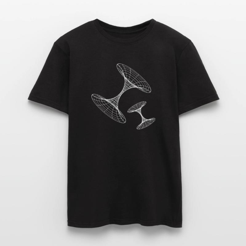 Wireframe Vortex Geometry Men’s T-shirt