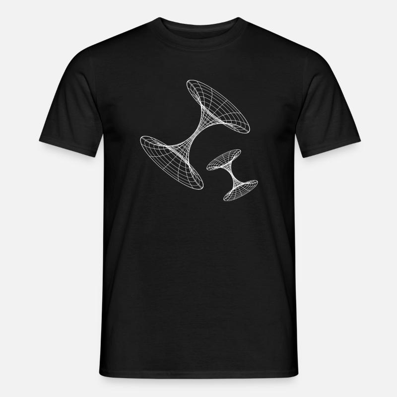 Wireframe Vortex Geometry Men’s T-shirt