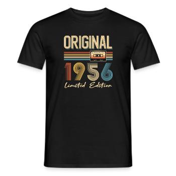 70e anniversaire 70e anniversaire Original 1956 - T-shirt homme - noir - Devant - AI Model Male 178 light (178cm)