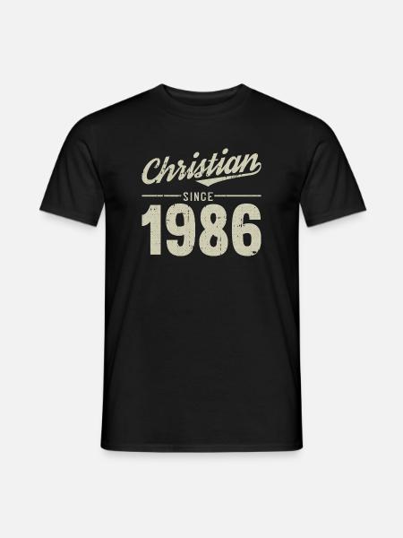 Christian style since 1986 - Men's T-Shirt - black