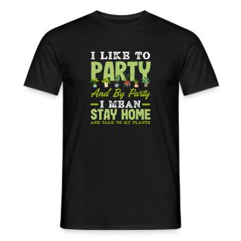 Plant lovers how to celebrate gardener garden - Men's T-Shirt - black - Front - AI Model Male 178 light (178cm)