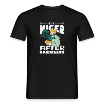 Schöner Nach Der Gartenarbeit Pflanzenliebhaber - Männer T-Shirt - Schwarz - Vorne - AI Model Male 178 light (178cm)