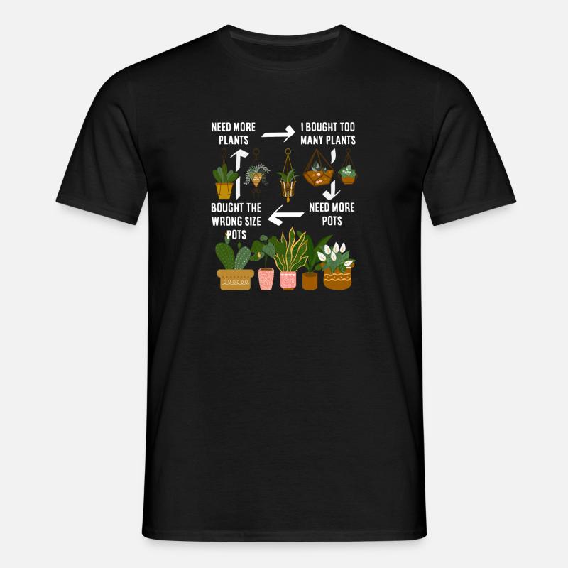 Planteelsker-havegartner - T-shirt til herrer - sort