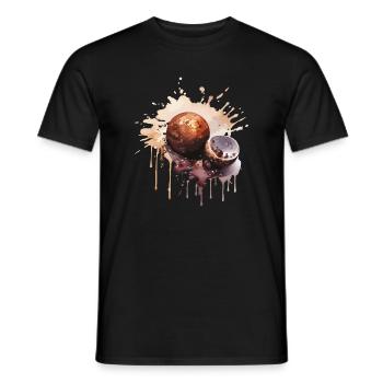 Schokolade Pralinen Süßigkeiten - Männer T-Shirt - Schwarz - Vorne - AI Model Male 178 light (178cm)