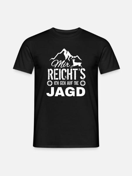 Mir Reicht's Jagd Motiv - Männer T-Shirt - Schwarz