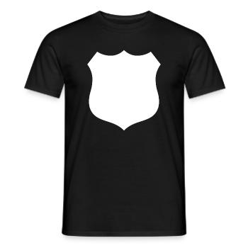 Shield - Men's T-Shirt - black - Front - AI Model Male 178 light (178cm)
