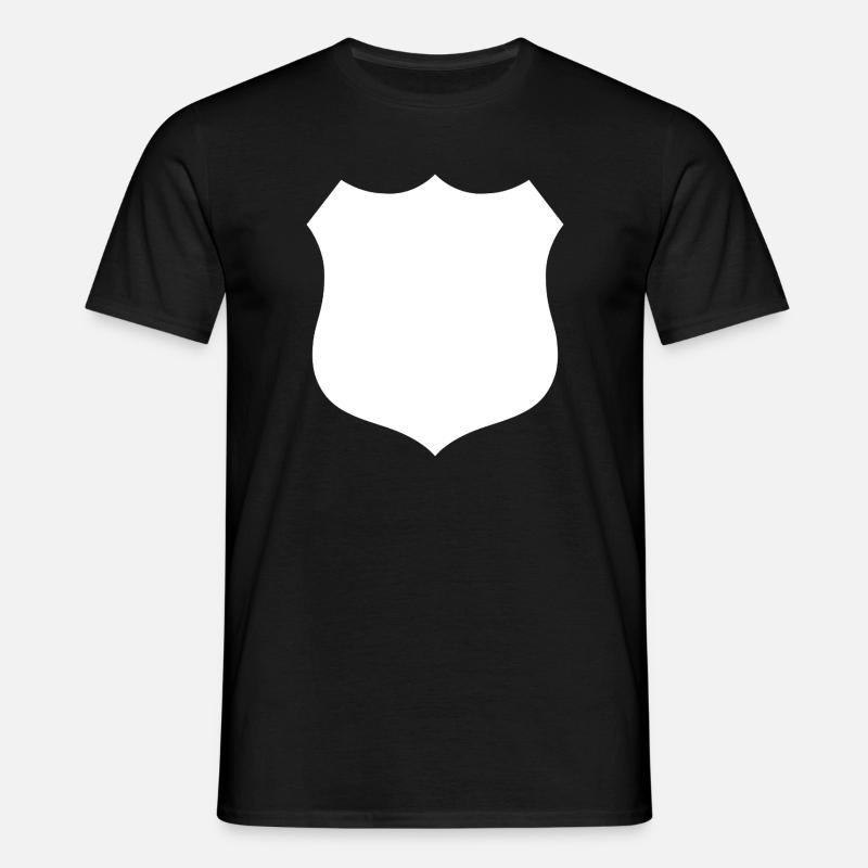 Schild - Männer T-Shirt - Schwarz