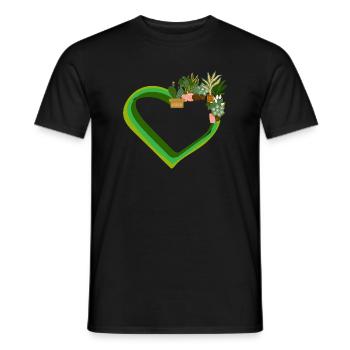 Pflanzenliebhaber Liebe Pflanzen Sukkulente Blume - Männer T-Shirt - Schwarz - Vorne - AI Model Male 178 light (178cm)