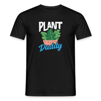 Plant Lover Daddy Plants Succulent Flower - Men's T-Shirt - black - Front - AI Model Male 178 light (178cm)