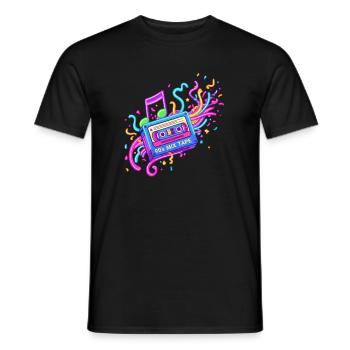 90s Girl - Männer T-Shirt - Schwarz - Vorne - AI Model Male 178 light (178cm)