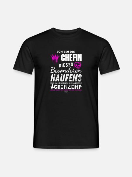 Chefin dieses besonderen Haufens Chefin Geschenke - Men's T-Shirt - black
