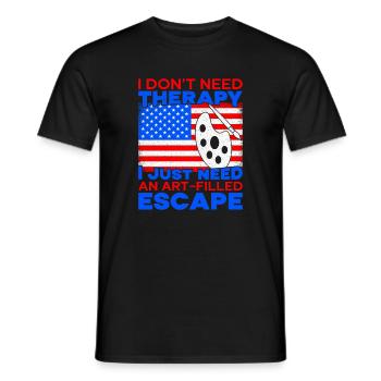 Artist Painter Graphic I`d Rather Be Painting Art - Männer T-Shirt - Schwarz - Vorne - AI Model Male 178 light (178cm)
