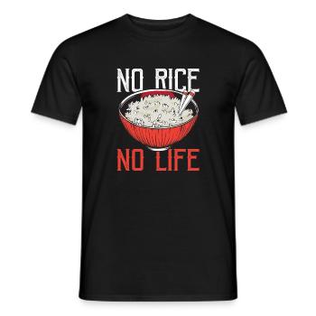 Amateurs de riz, cuisine asiatique, riz asiatique - T-shirt homme - noir - Devant - AI Model Male 178 light (178cm)