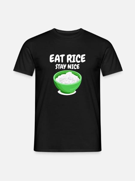 Rice International Cuisine Rice Lovers - Men's T-Shirt - black