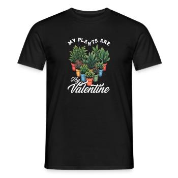 Plantes amoureuses des plantes Valentine succulent - T-shirt homme - noir - Devant - AI Model Male 178 light (178cm)