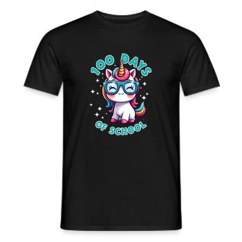 100th Day Of School 100 Day Of School Kids - Men's T-Shirt - black - Front - AI Model Male 178 light (178cm)