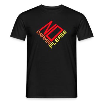 No Drama Please Rest Relaxation Relax Chill Fun - Men's T-Shirt - black - Front - AI Model Male 178 light (178cm)