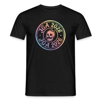 Jga 2026 Enterrement de vie de garçon du Crâne - T-shirt homme - noir - Devant - AI Model Male 178 light (178cm)