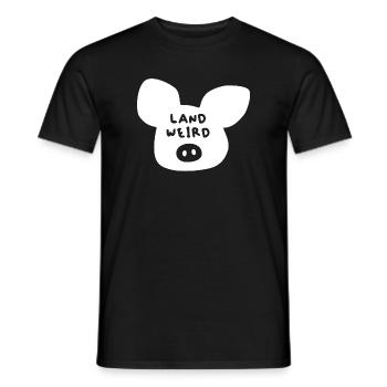Des citations bizarres de cochons cool, fermier fermier - T-shirt homme - noir - Devant - AI Model Male 178 light (178cm)