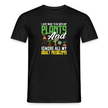 Ignore my problems as an adult funny - Men's T-Shirt - black - Front - AI Model Male 178 light (178cm)