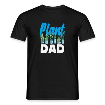 Pflanzenliebhaber Papa Pflanzen Sukkulenten Blumen - Männer T-Shirt - Schwarz - Vorne - AI Model Male 178 light (178cm)