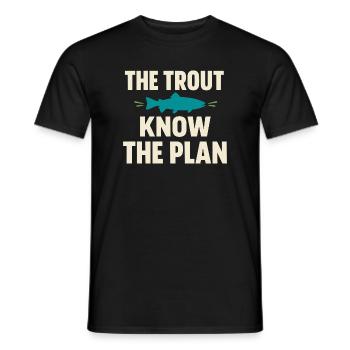 La pêche à la mouche dans les eaux du Nord – - T-shirt homme - noir - Devant - AI Model Male 178 light (178cm)