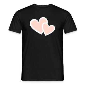 Valentinstag Pink Heart, Valentinstag - Männer T-Shirt - Schwarz - Vorne - AI Model Male 178 light (178cm)