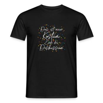 This is My Costume End of Discussion Carnival - Men's T-Shirt - black - Front - AI Model Male 178 light (178cm)