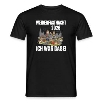 Weiberfastnacht 2026 - Männer T-Shirt - Schwarz - Vorne - AI Model Male 178 light (178cm)