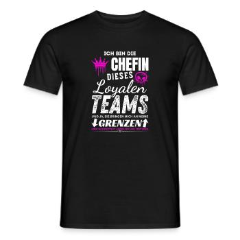 Chefin dieses Loyalen Teams Chefin Geschenke - T-shirt homme - noir - Devant - AI Model Male 178 light (178cm)