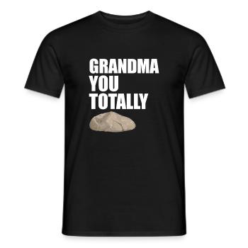 Grannysaur Lustige rosa Dinosaurier-Oma-Kunst - Männer T-Shirt - Schwarz - Vorne - AI Model Male 178 light (178cm)