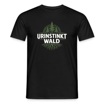 Primal Instinct Forest Emblem - Men's T-Shirt - black - Front - AI Model Male 178 light (178cm)