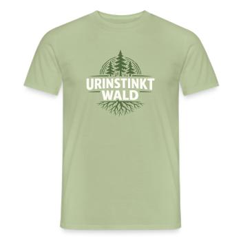 Primal Instinct Forest Emblem - Men's T-Shirt - sage - Front - AI Model Male 178 light (178cm)