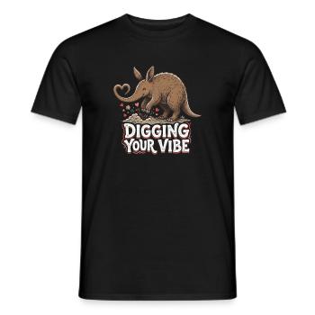 Aimer ton ambiance Jeu de mots drôle Fourmilier Fourmilier Drôle - T-shirt homme - noir - Devant - AI Model Male 178 light (178cm)