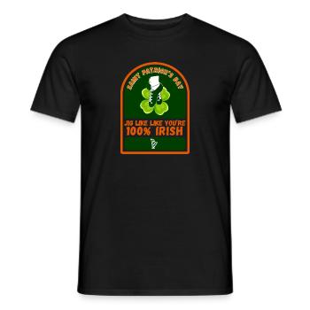 SAINT PATRICK'S DAY - Men's T-Shirt - black - Front - AI Model Male 178 light (178cm)