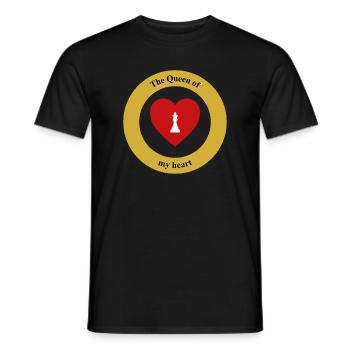 Queen of My Heart: Das ultimative Endspiel ist Liebe - Männer T-Shirt - Schwarz - Vorne - AI Model Male 178 light (178cm)