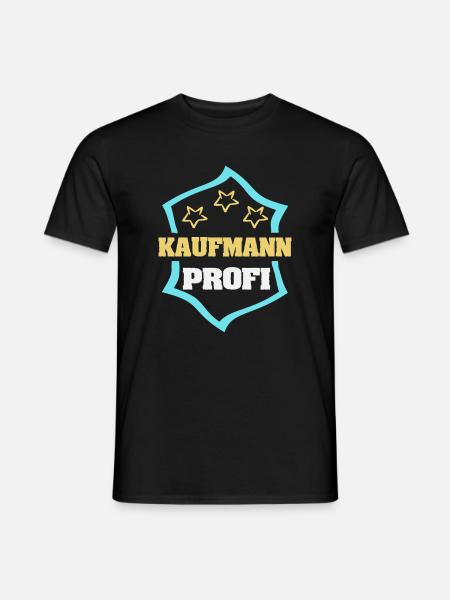 Arbeit Kaufmann - Männer T-Shirt - Schwarz