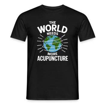 Acupuncture Chinese Medicine Health - Men's T-Shirt - black - Front - AI Model Male 178 light (178cm)