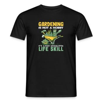 Pflanzenliebhaber Life Skill Gartenarbeit Pflanzen - Männer T-Shirt - Schwarz - Vorne - AI Model Male 178 light (178cm)