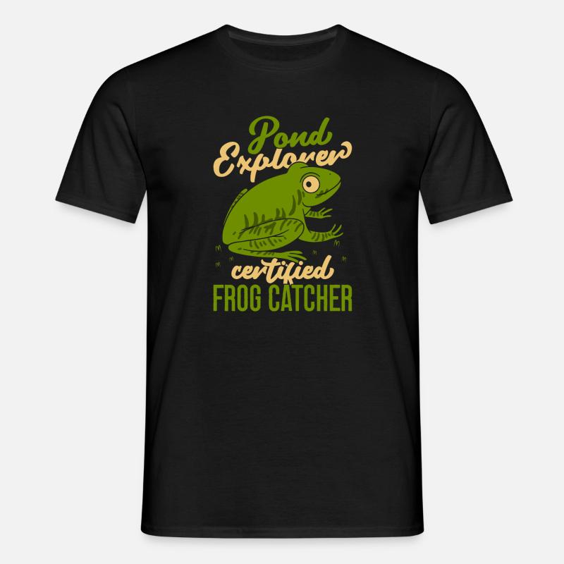 Frog Catcher Pond Explorer Certifierad groda - T-shirt herr - svart