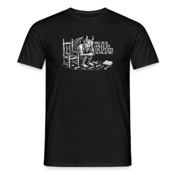 Où est la dernière vis ? - T-shirt homme - noir - Devant - AI Model Male 178 light (178cm)