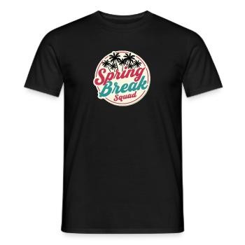 Spring Break Squad Palm Trees Tropical Holiday Party - Men's T-Shirt - black - Front - AI Model Male 178 light (178cm)