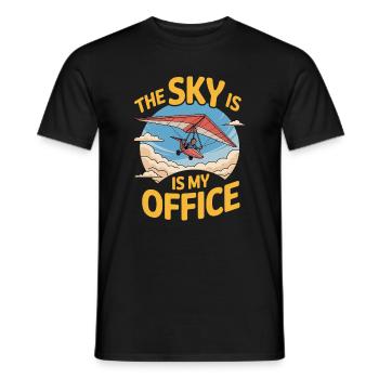 Hang gliders hang gliders Air sports enthusiasts - Men's T-Shirt - black - Front - AI Model Male 178 light (178cm)