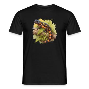 Salamandre de feu Salamandre - T-shirt homme - noir - Devant - AI Model Male 178 light (178cm)