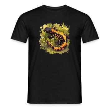 Salamandre de feu Salamandre - T-shirt homme - noir - Devant - AI Model Male 178 light (178cm)