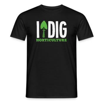 Horticulture Digging Plant Lover Garden Gardener - Men's T-Shirt - black - Front - AI Model Male 178 light (178cm)
